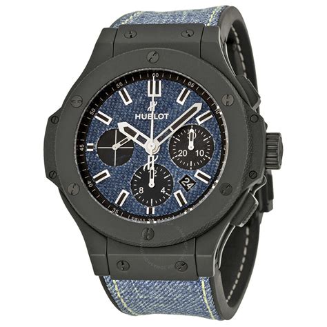 hublot blue denim watch